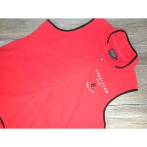 Pendleton Vest Mens XL Red Fleece Full Zip Whisky Rodeo Western Cowboy Sweater